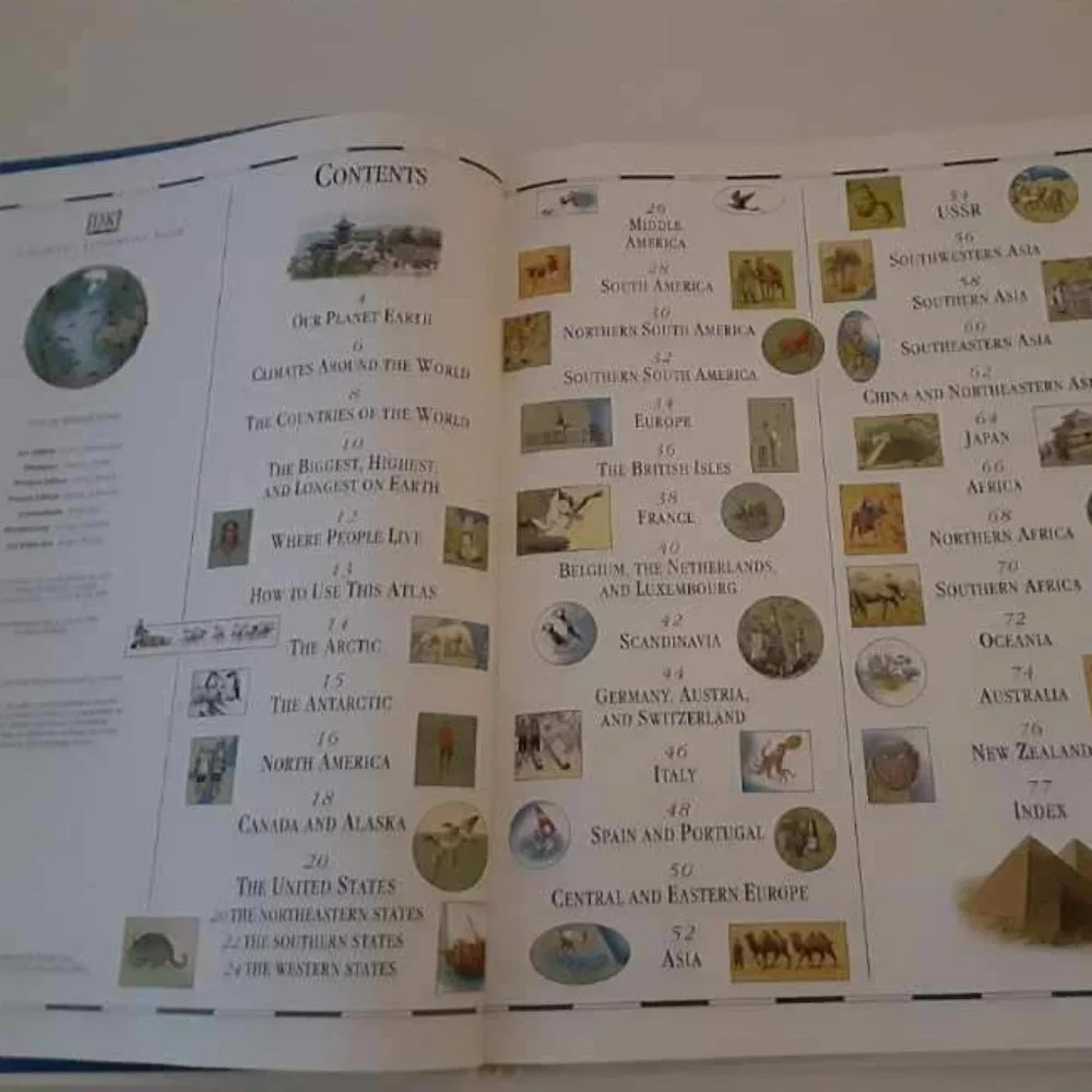 The Picture Atlas of the World - by Discovery Toys, illustrated by Brian…